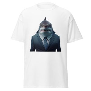 Shark in suit tee