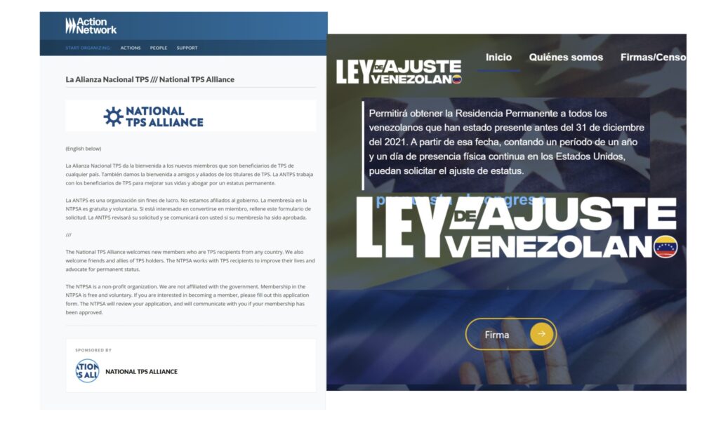 LEY DE AJUSTE DE VENEZOLANOS ALIANZA NACIONAL TPS ORGANIZACIONES IMPORTANTES PARA LOS LATINOS EN EEUU 2025