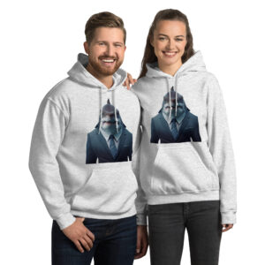 Shark in Suit Unisex Hoodie