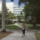 university campus with students in coral gables