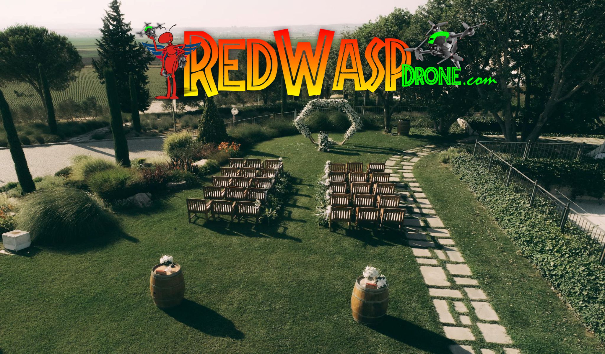 Cinematic Wedding Drone Videography in Orlando & Kissimmee by Red Wasp Drone