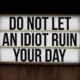 motivational quote on lightbox display