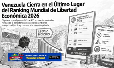Venezuela Cierra en el Último Lugar del Ranking Mundial de Libertad Económica 2026
