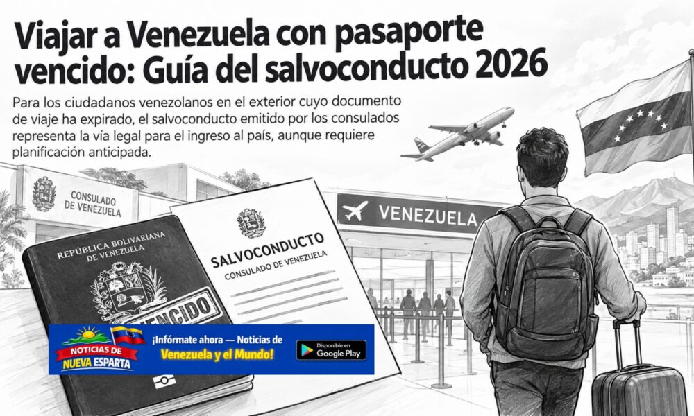 Viajar a Venezuela con pasaporte vencido Guía del salvoconducto 2026