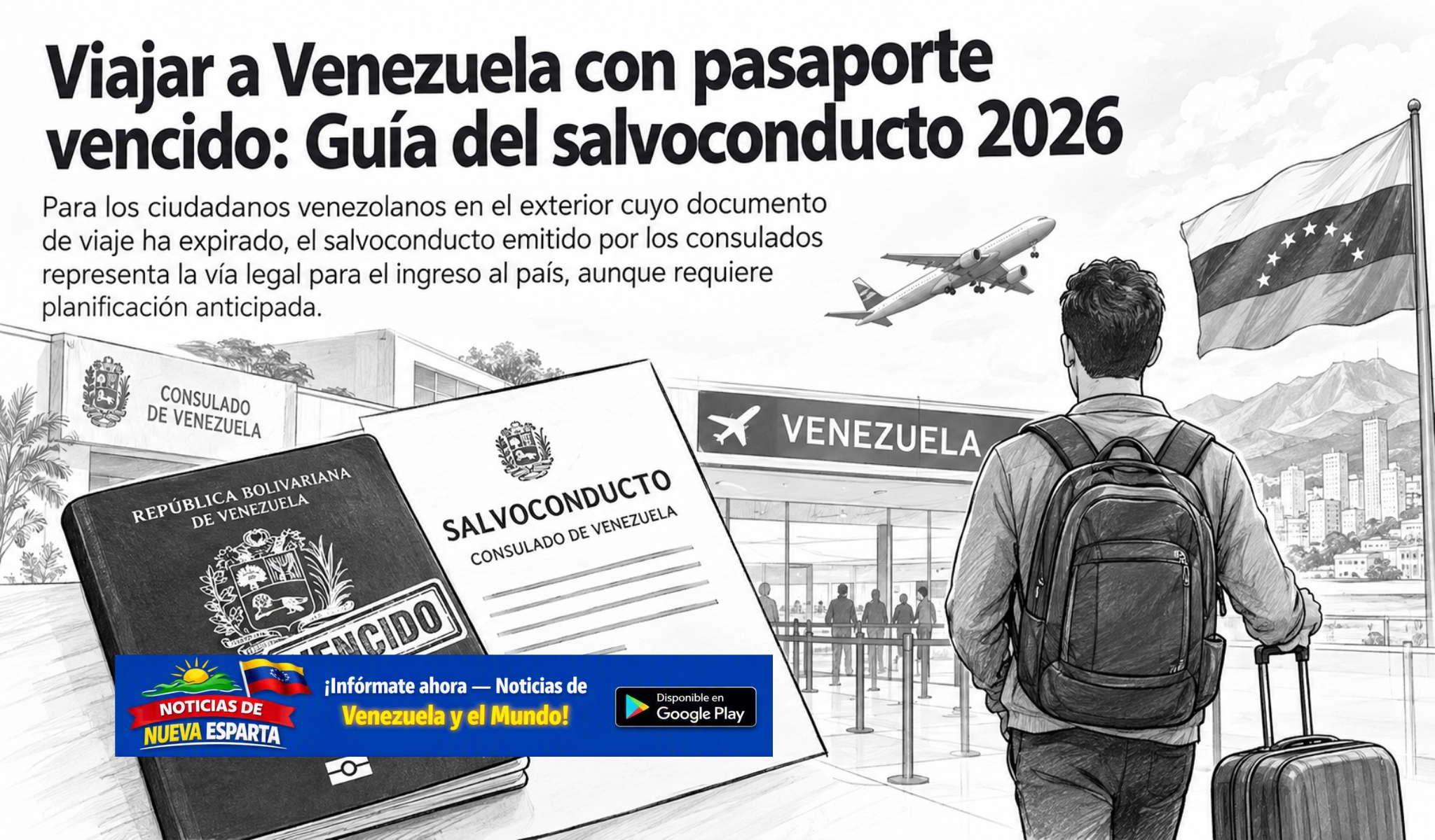 Viajar a Venezuela con pasaporte vencido Guía del salvoconducto 2026